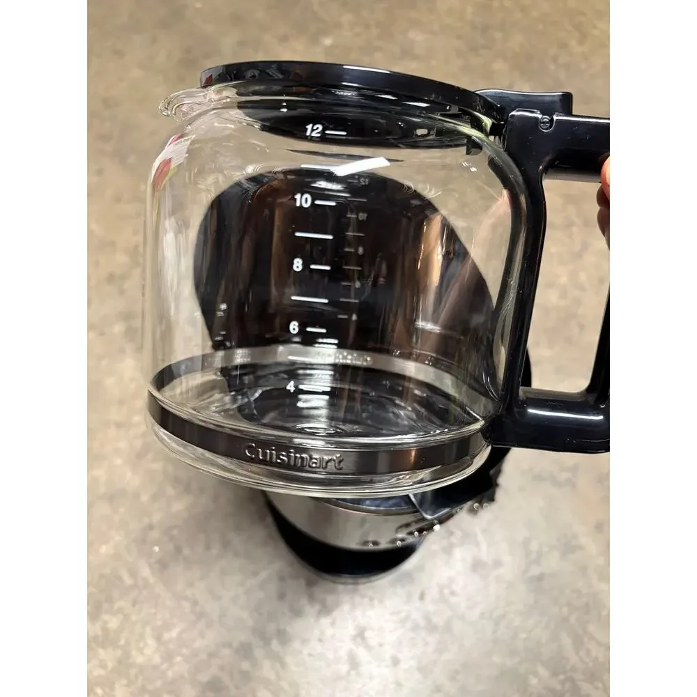 Cuisinart Stainless Steel 12-Cup Coffee Maker, Black- Used